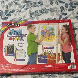 3-in-1 Smartest Artist Easel - Red and White